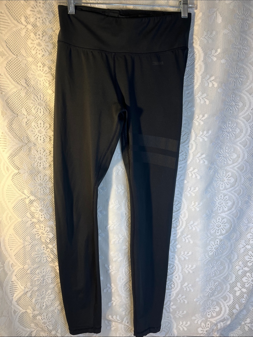 😻5for$15😻PO 1203 Black High-Waist Athletic Leggings S/M